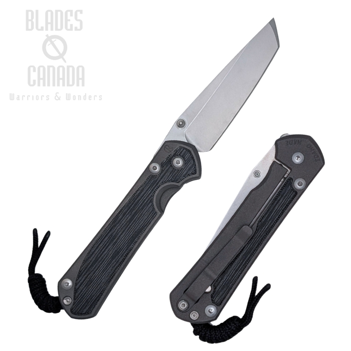 (image for) Chris Reeve Large Sebenza 31 Tanto Framelock Folding Knife, MagnaCut SW, Left Handed, Titanium Sand Blasted w/Micarta Black Inlay, L31-1229